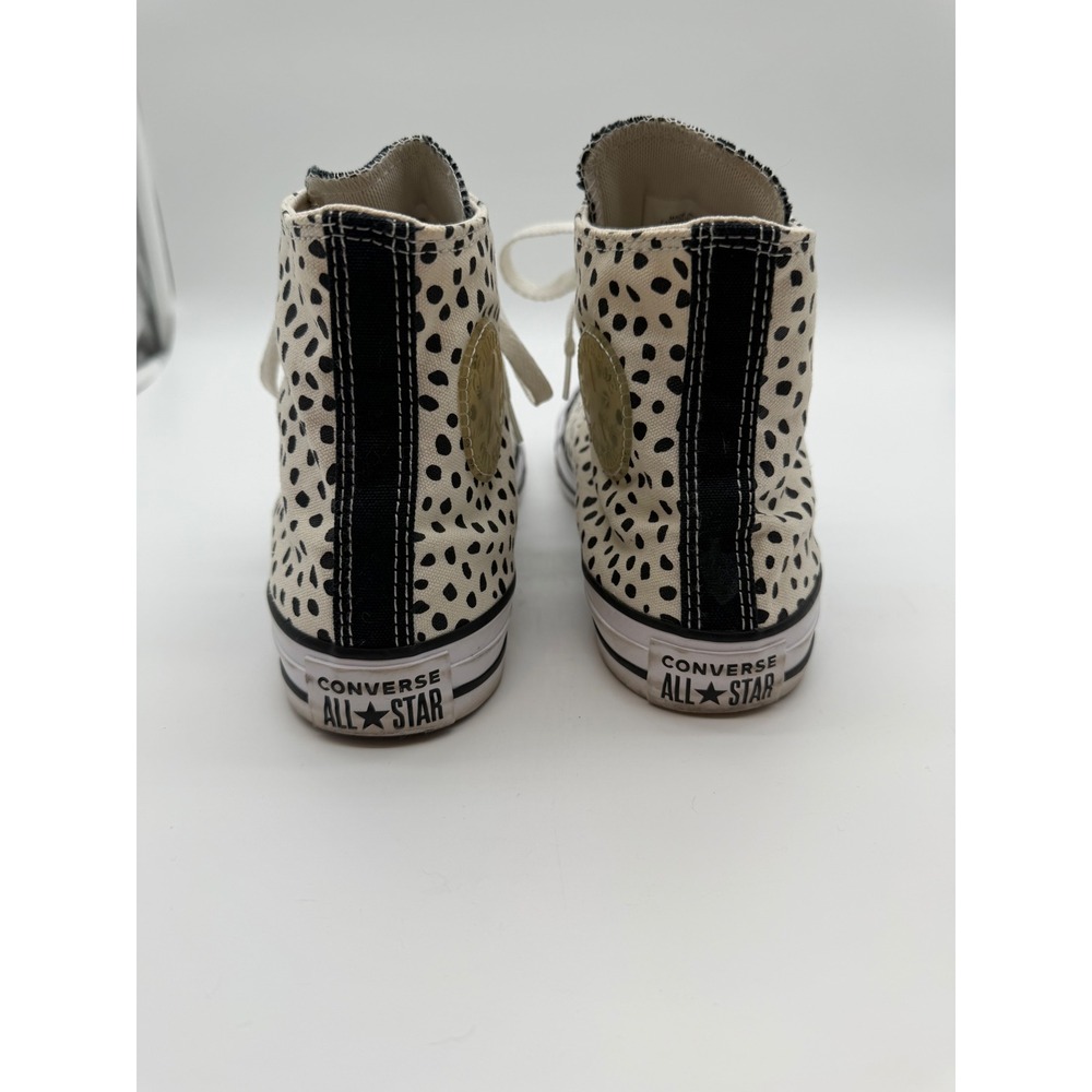Converse Chuck Taylor All Star High Top Dalmatian Polka Dot Sneakers Womens 8 - Picture 4 of 5